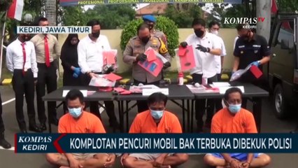 Komplotan Pencuri Spesialis Mobil Bak Terbuka Dibekuk Polisi