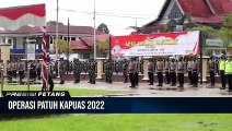 Polres Kapuas Hulu Laksanakan Apel Gelar Pasukan Dalam Rangka -Ops Patuh Kapuas 2022