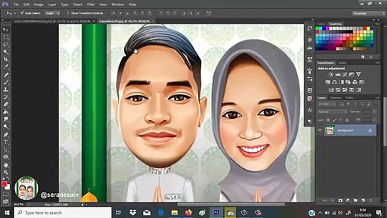 memperbesar dan memperkecil objek