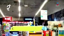 Colapsa techo de supermercado por granizada en la CDMX