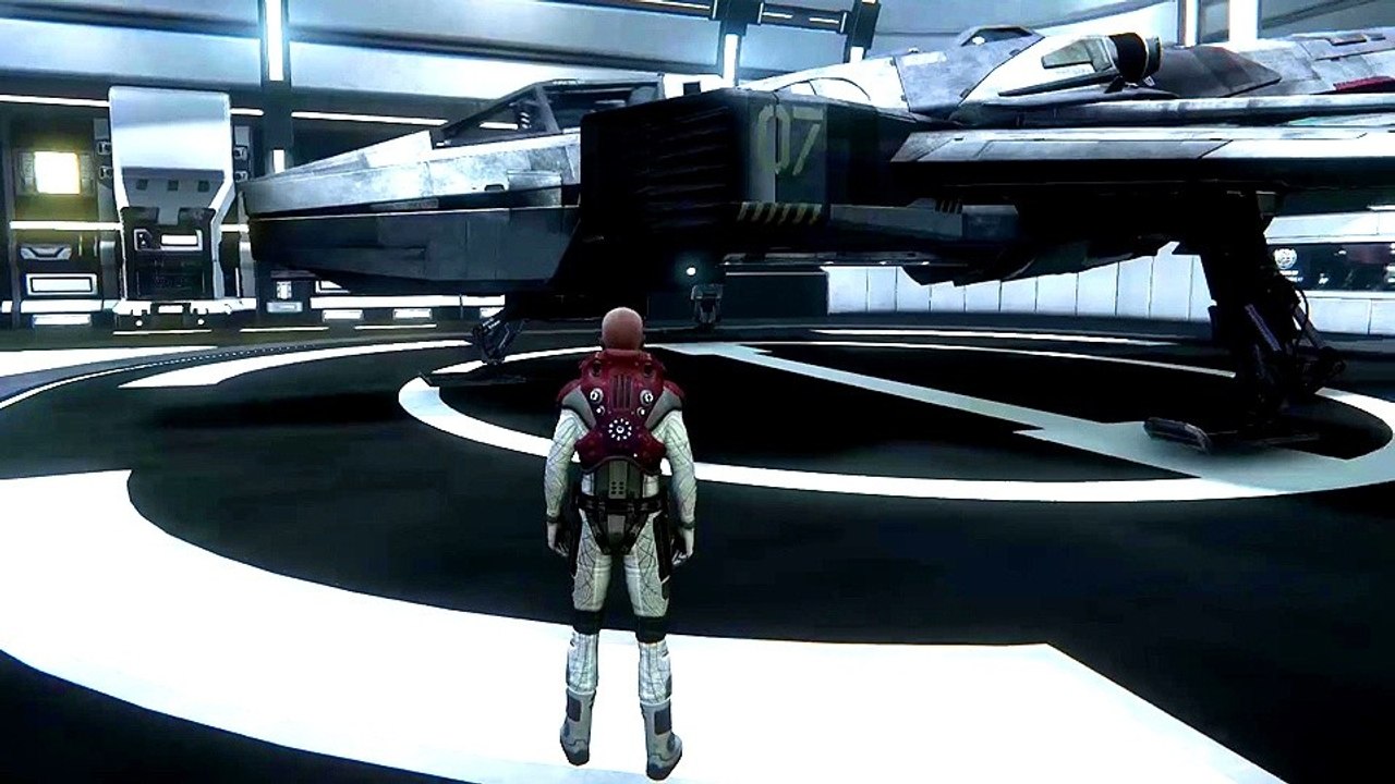 Star Citizen - Rundgang durch das Hangarmodul mit Hornet-Schiff