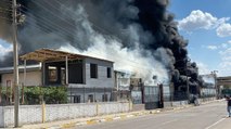 Diyarbakır OSB'de kozmetik fabrikasında yangın