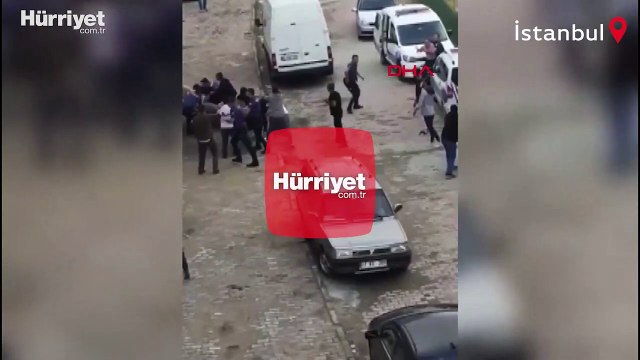 Arnavutköy'de karı koca tartışmasına aileler de katıldı! Tekme ve sopalar havada uçuştu