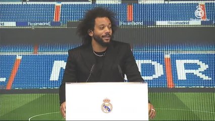 Marcelo rompe a llorar en su despedida del Real Madrid
