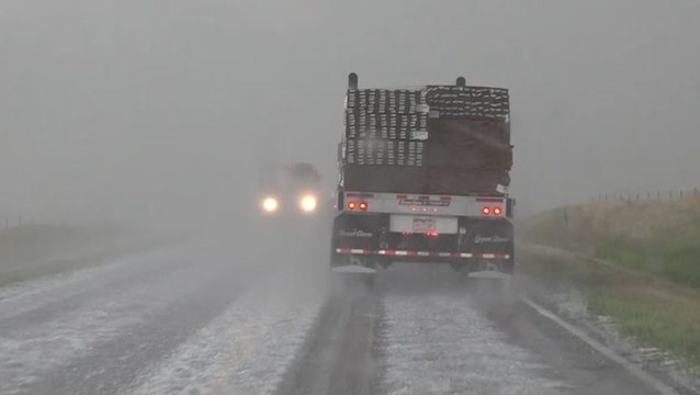 Hailstorm blasts Nebraska