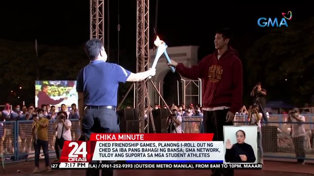 Ilang Sparkle artist, nagpakitang-gilas sa CHED Friendship Games kasama ang ilang atleta sa iba't ibang kolehiyo | 24 Oras