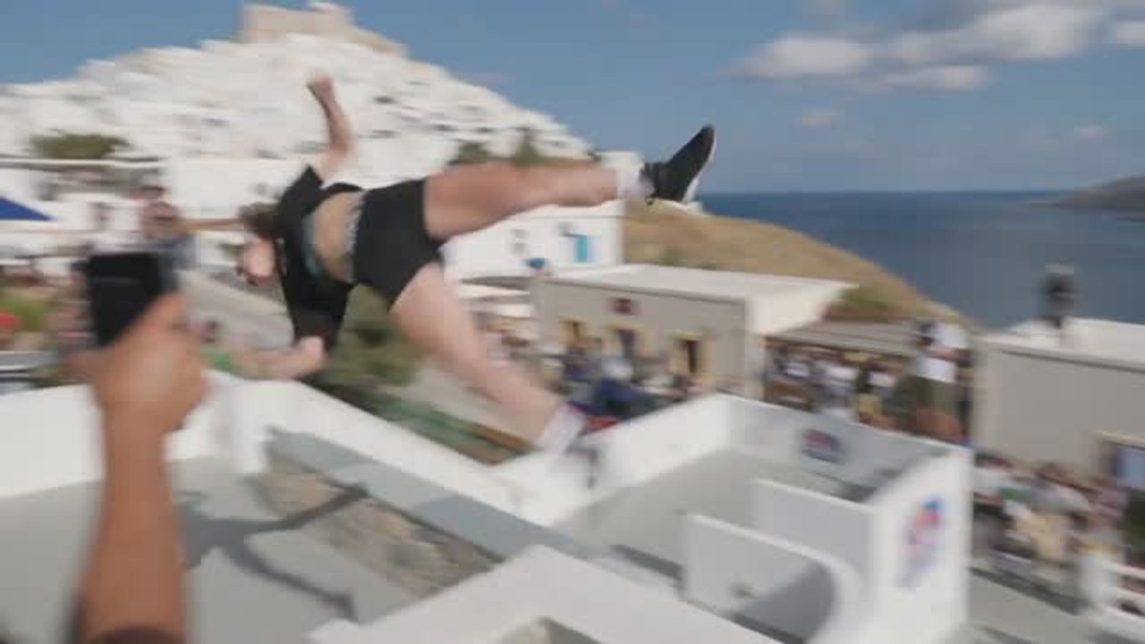 Parkour con Egeo de fondo