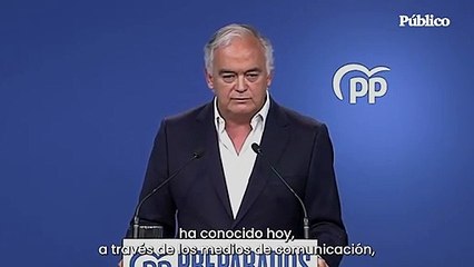 Download Video: El PP ha retirado el recurso para absolver a Bárcenas: “No lo conocíamos y no lo compartíamos”