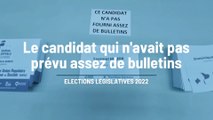 Législatives 2022 : le candidat qui n'avait pas assez de bulletins