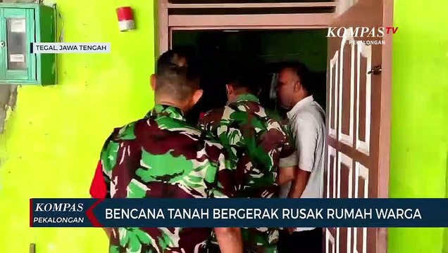 Bencana Tanah Bergerak Rusak Rumah Warga