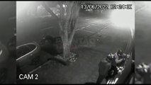 Câmeras de segurança flagram indivíduos arrombando e furtando objetos em loja de Toledo