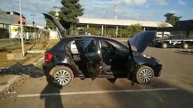 Carro de suspeitos de tentativa de furto em agência bancária do Paranoá é apreendido