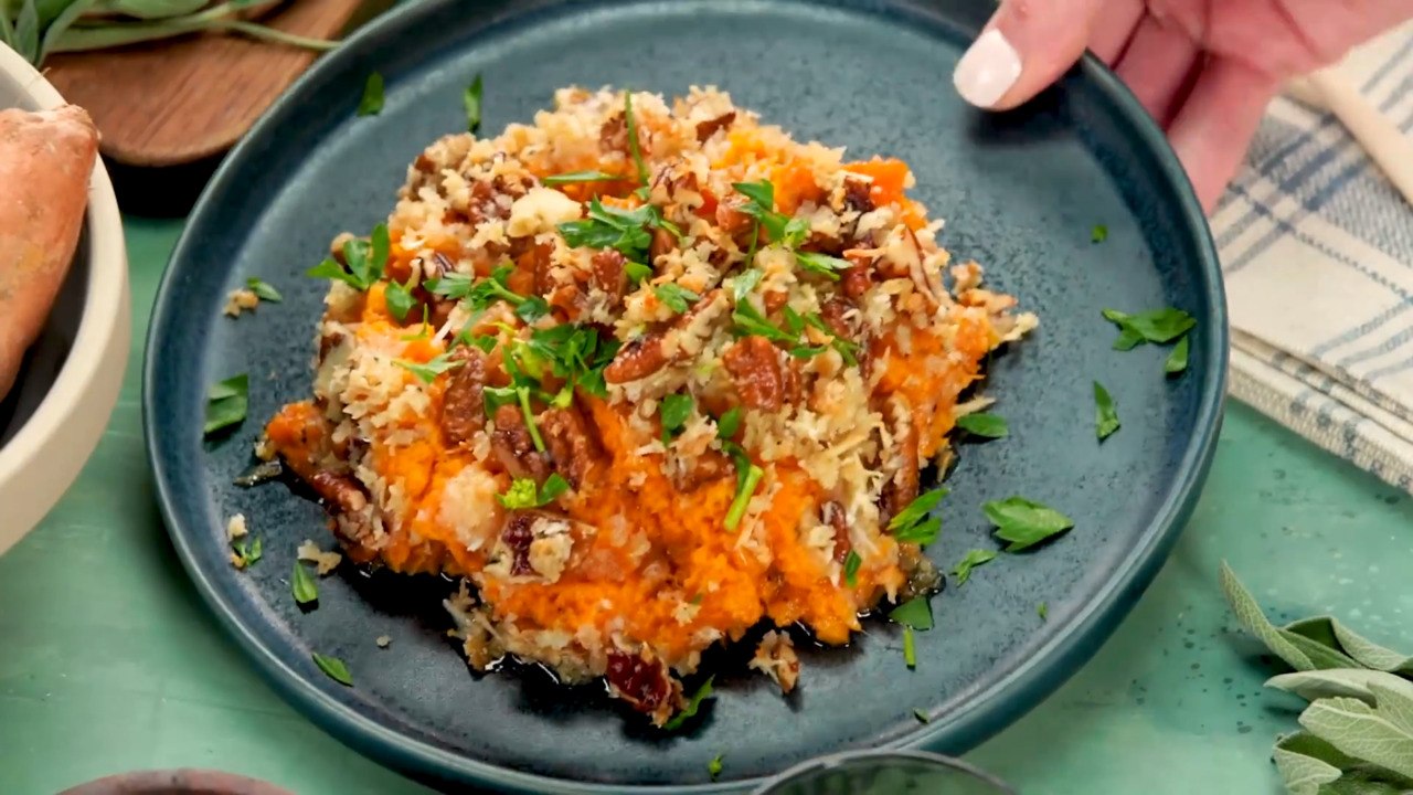 How to Make Savory Sweet Potato Casserole
