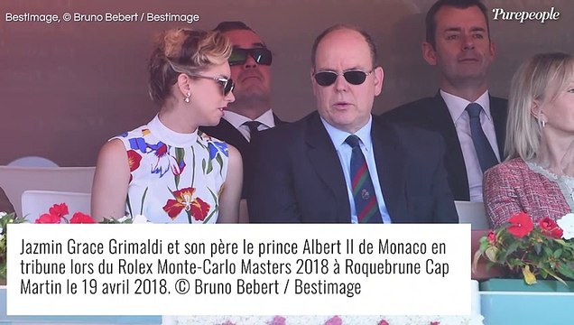Albert II : Sa fille Jazmin Grace, grâce divine en robe bleue et décolleté XXL