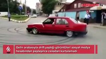 Gelin arabasıyla drift yaptı, sosyal medyadan paylaşınca cezadan kaçamadı