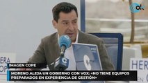 Moreno aleja un Gobierno con Vox: «No tiene equipos preparados en experiencia de gestión»
