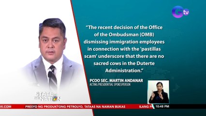 45 tauhan ng Bureau of Immigration na sangkot umano sa Pastillas Scheme, hindi na pumapasok, ayon sa DOJ | SONA