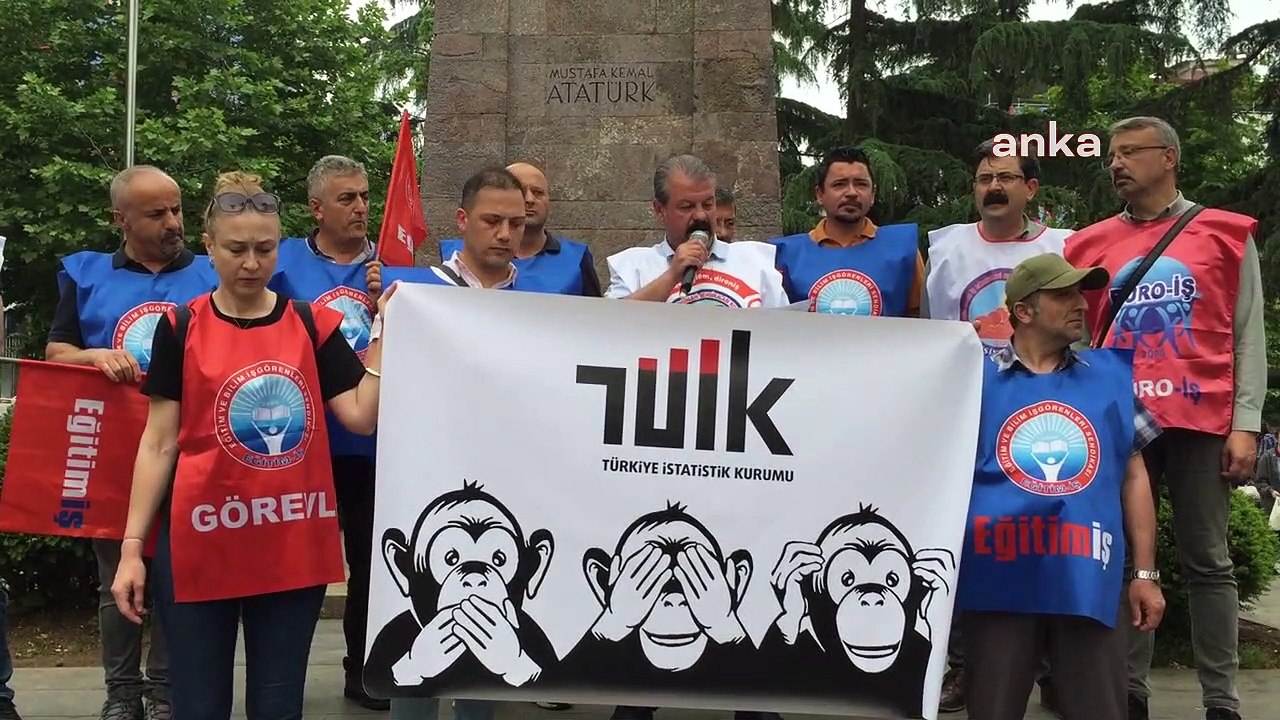Birleşik Kamu-İş Trabzon’da TÜİK’in enflasyon rakamlarını protesto etti