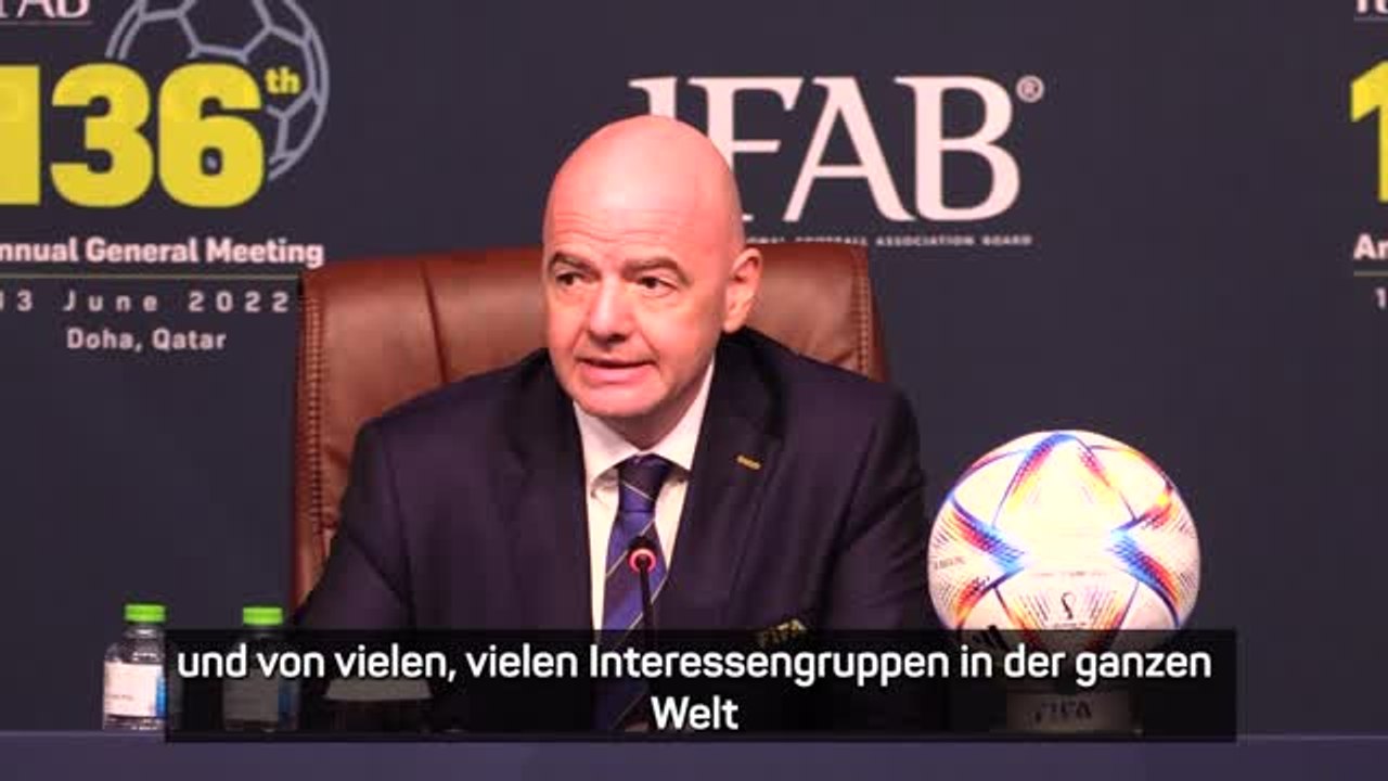 Infantino: Auswechselregel nun "dauerhaft"