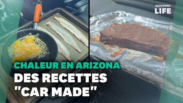 En Arizona, la canicule lui permet de faire cuire ses repas dans sa voiture
