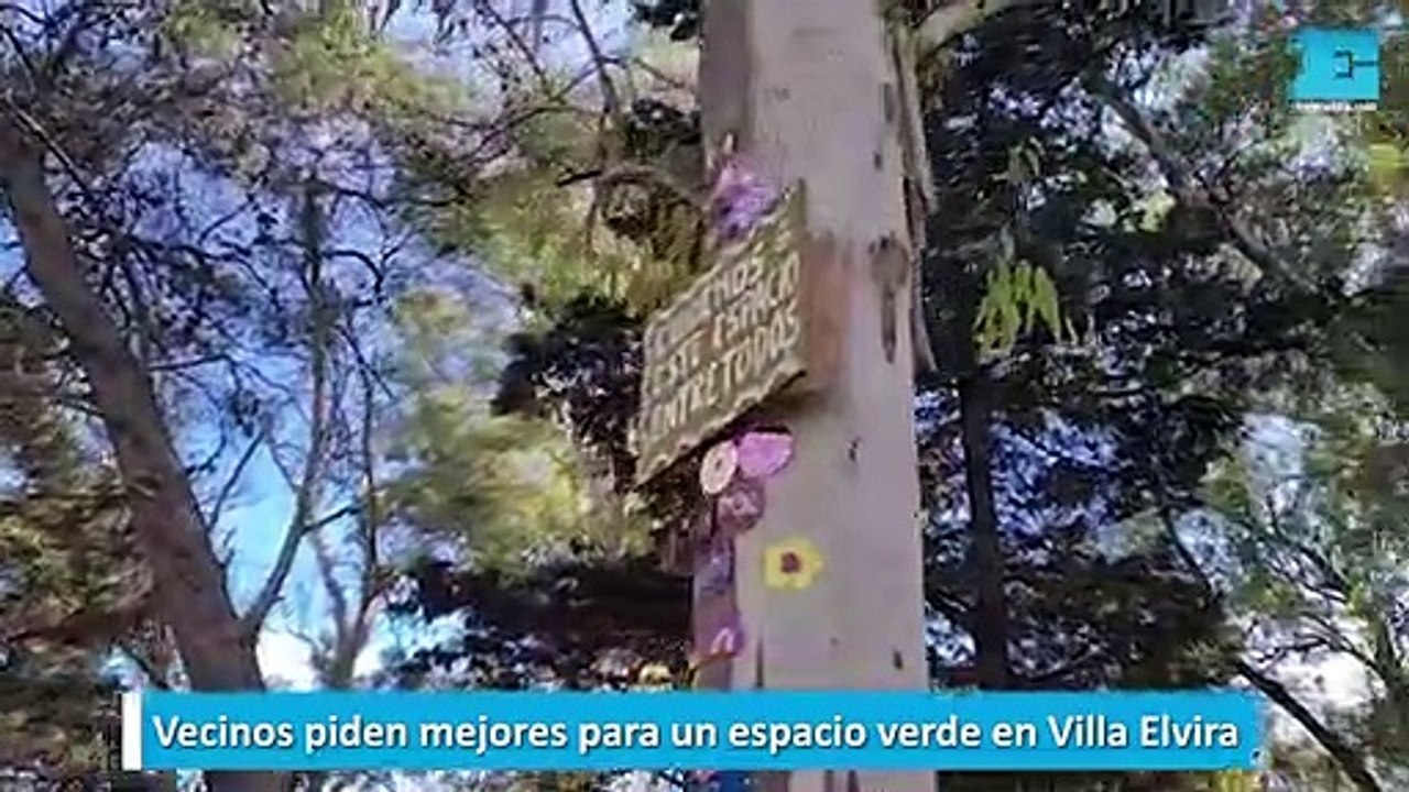 Vecinos piden mejores para un espacio verde en Villa Elvira