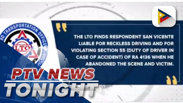 LTO revokes driver’s license of SUV owner involved in hit-and-run incident
