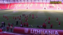 A Milli Futbol Takımı taktik çalıştı! Litvanya hazırlıkları
