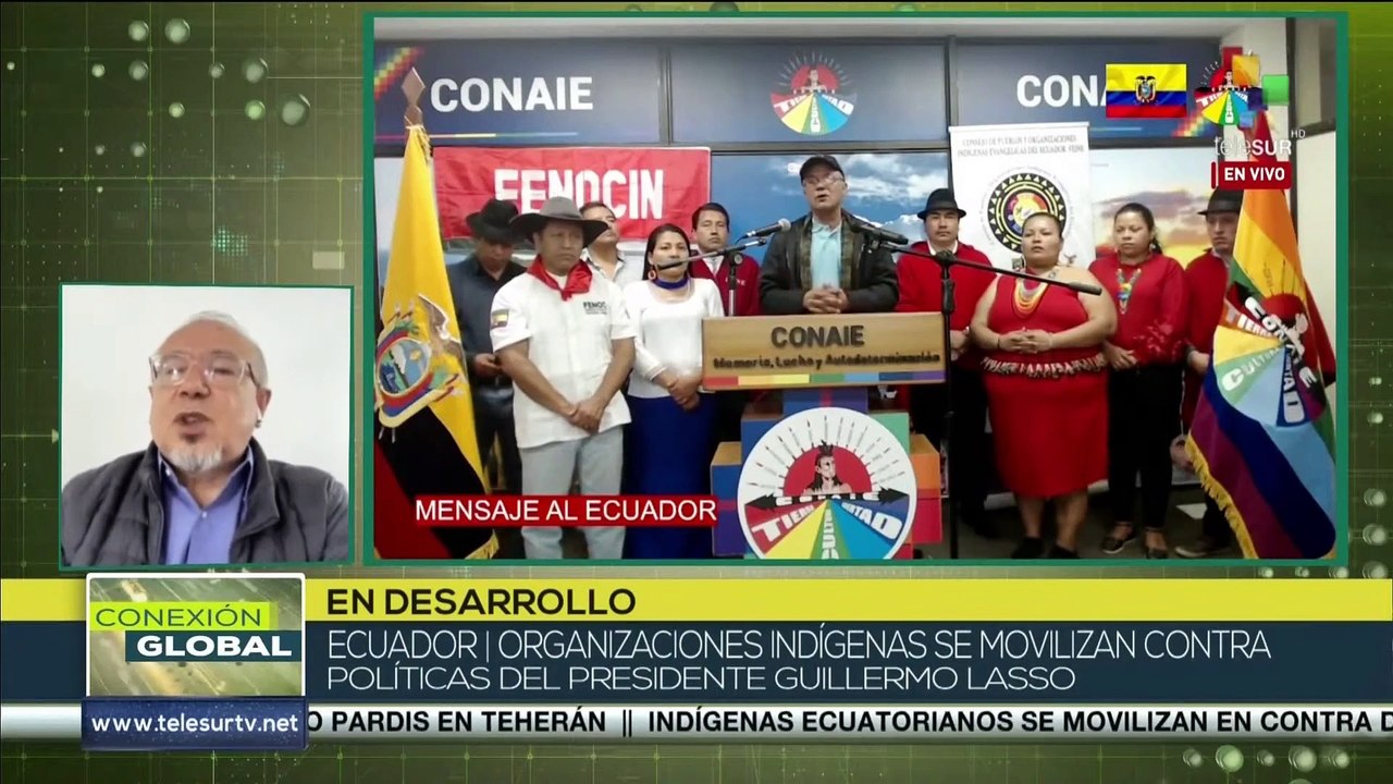 Movimientos Indígenas ecuatorianos rechazan la gestión del gobierno de Guillermo Lasso
