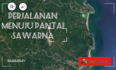 Perjalanan menuju Sawarna beach, Indonesia
