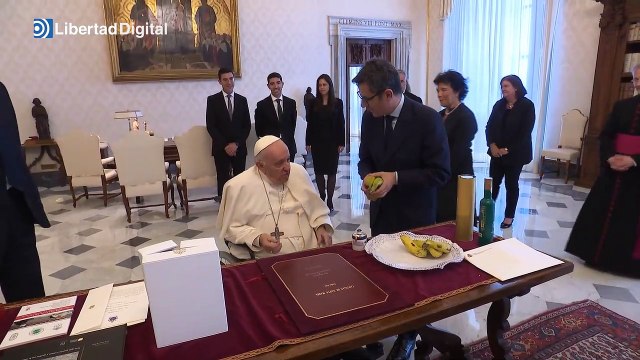 El Papa y Bolaños (PSOE) se reúnen 50 minutos en un encuentro inspirador