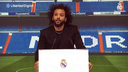 Marcelo rompe a llorar en su despedida del Real Madrid