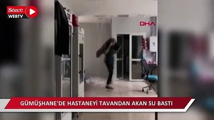 Скачать видео: Gümüşhane'de hastaneyi tavandan akan su bastı