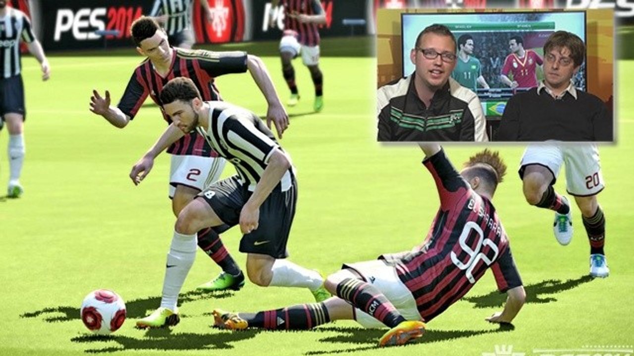 Pro evolution soccer 2014 - multiplayer-match mit tobias veltin und jochen gebauer