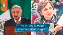 Carmen Aristegui está involucionando, dice AMLO