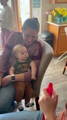 Baby Delivers Extremely Contagious Laughter Over Blowing Bubbles