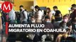 Aseguran a 150 migrantes que viajaban en autobuses en Coahuila
