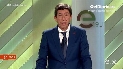 Minuto inicial de Juan Marín (Ciudadanos)