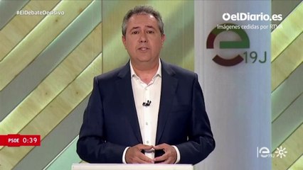 Minuto inicial de Juan Espadas (PSOE)