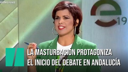 Enganchón en el debate de las elecciones andaluzas por la masturbación