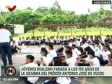 Estudiantes de instrucción premilitar en Amazonas rindieron honores al prócer Antonio José de Sucre