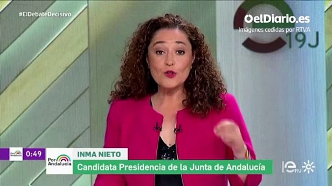 Minuto final de Inma Nieto (Por Andalucía)