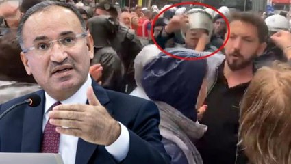 Polise yumruk atan HDP'li vekille ilgili bir yorum da Bakan Bozdağ'dan: Hesabını verecek