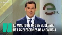 Juanma Moreno: El minuto de oro en el debate de las elecciones de Andalucía