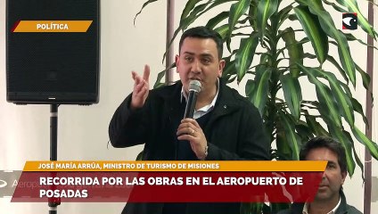 Recorrida por las obras en el aeropuerto de Posadas