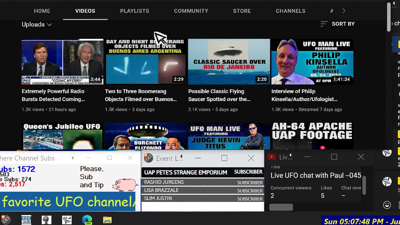 Live UFO chat with Paul --045- Can UFOLOGY be saved from YT Frauds and MSM-Gov Lies - 1080p-Pt4