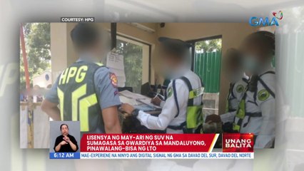 Lisensya ng may-ari ng SUV na sumagasa sa gwardiya sa Mandaluyong, pinawalang-bisa ng LTO | UB