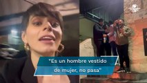 Mitzy Castro denuncia discriminación en bar de la CDMX por ir vestido de mujer