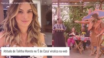 Atitude de Talitha Morete no 'É de Casa' viraliza e apresentadora é apontada como racista na web. Entenda!