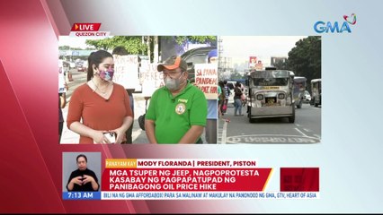 Mga tsuper ng jeep, nagpoprotesta kasabay ng pagpapatubad ng panibagong oil price hike | UB
