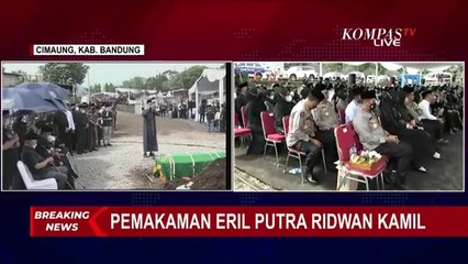 Detik-Detik Jenazah Eril Dimakamkan Iringan Azan Terakhir Bikin Merinding